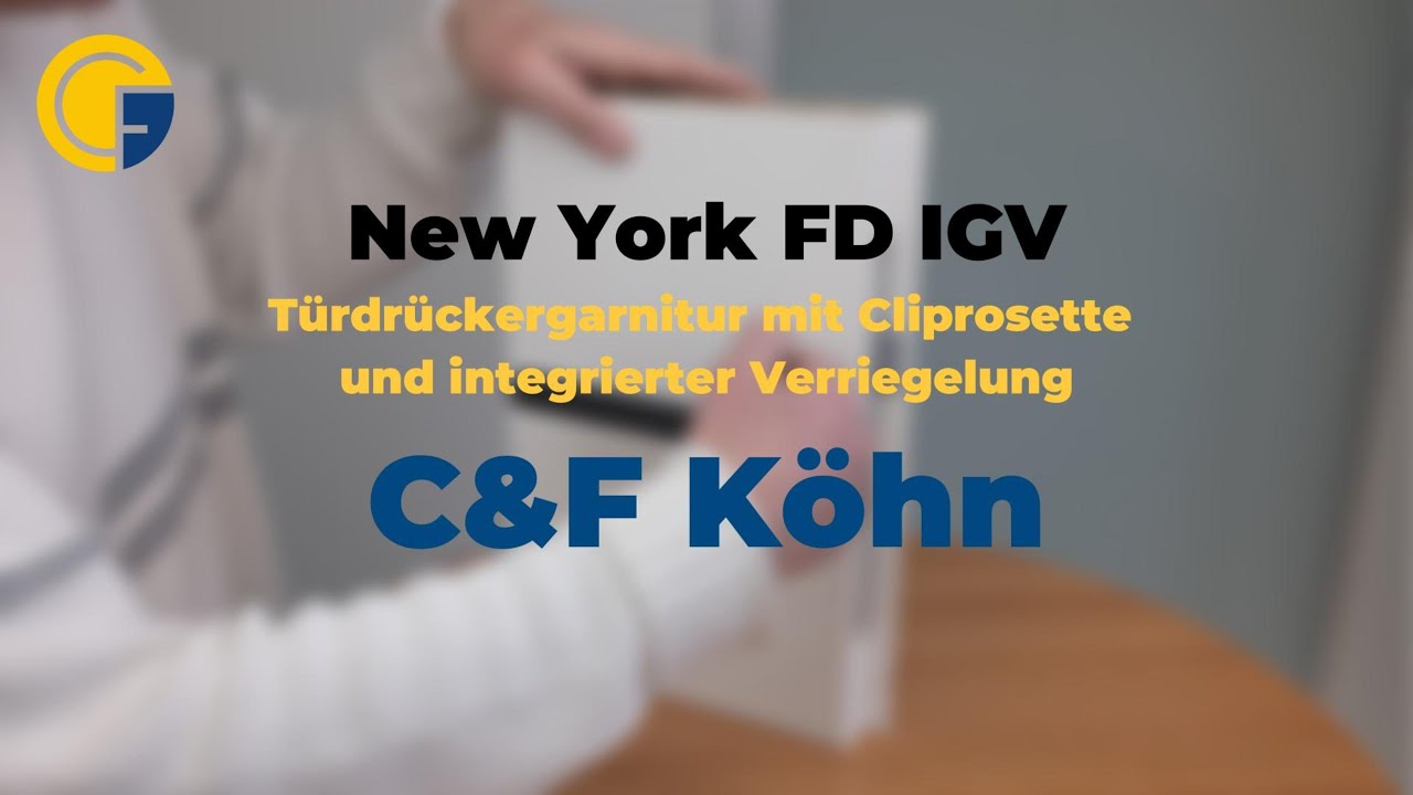 Türdrücker New York mit integrierter Verriegelung montieren – So einfach geht's mit C&F Köhn! 🔒🚪🛠️
