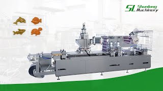 SL Machinery | Automatic Blister Packing Machine for Sea Animal Jelly: Dolphin, Shark & Turtle Shape