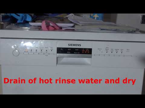 Review and Demonstration of Siemens IQ500 SN26M280GB Full-size dishwasher