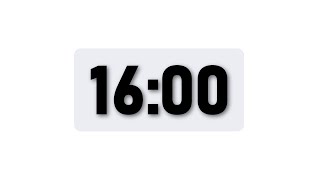 16 Minute Timer - Minimal Countdown Timer [Light Theme]