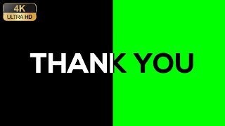 Thank You | Pendulum Effect | Animation | Green Screen