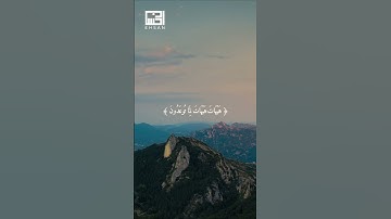 القارئ سعد الغامدي- سورة المؤمنون الآية 36 و37 #اكسبلور