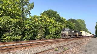 NS 23G rolls on through Piscataway,Nj with NS 9476 Dash9 in the lead with a Nice K5LA horn!