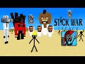 Monster School : STICK WAR LEGACY VS SKIBIDI TOILET SPEAKER HEAD AND CAMERA HEAD - Minecraft