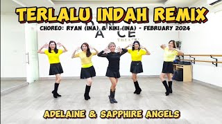 Terlalu Indah Remix - Line Dance - Choreo:Ryan (INA) & Kiki (INA) - February 2024