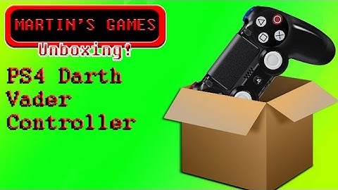 Star Wars Darth Vader PS4 controller unboxing