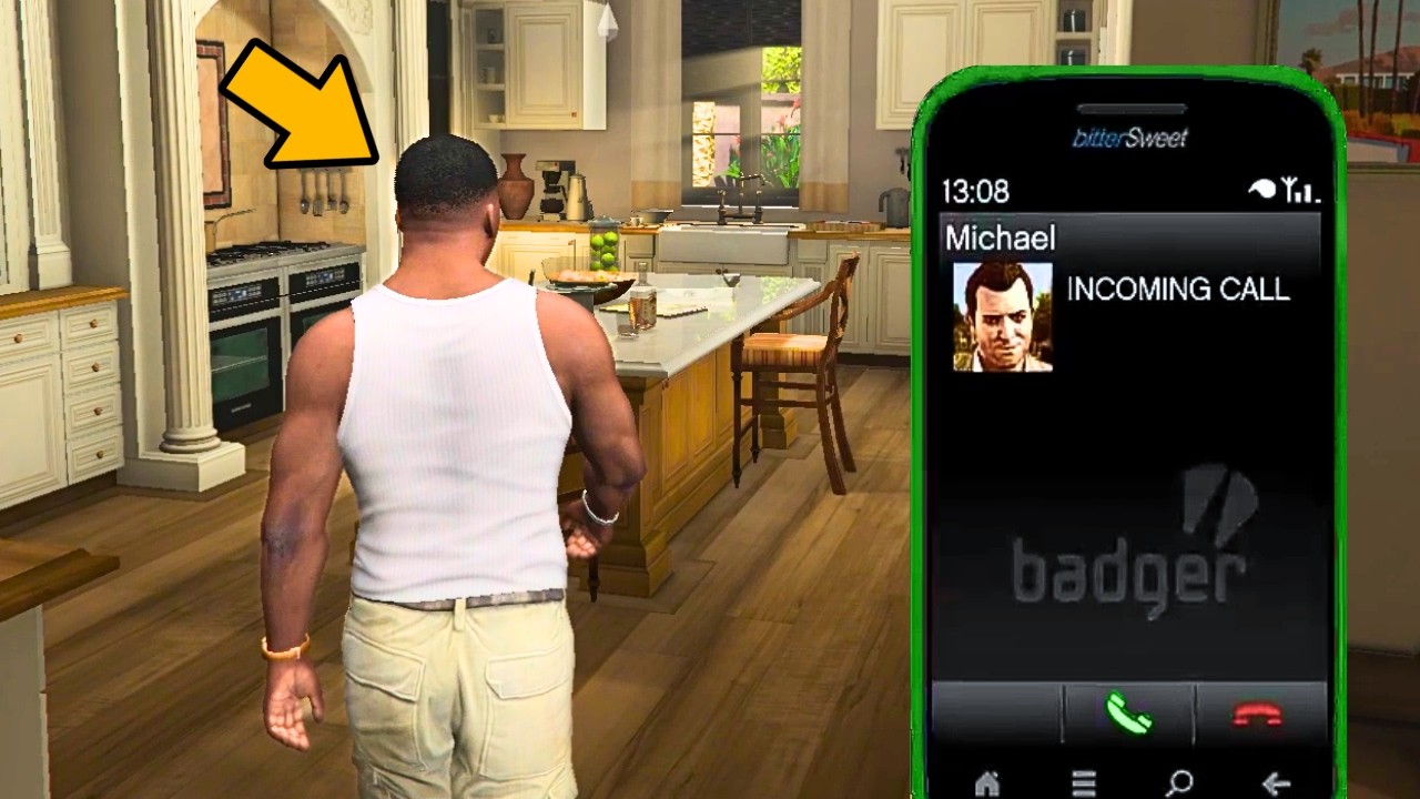 GTA 5 - When You Visit Michael's House As Franklin Or Trevor