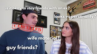 asking my boyfriend questions girls are too afraid to ask guys...