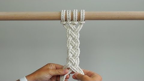 DIY Macramé Tutorial - Continue Weefmethode 1