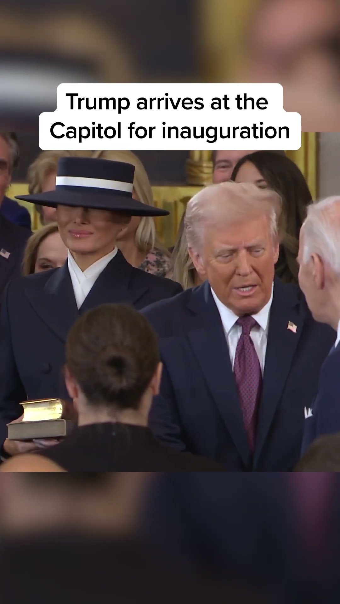 Trump arrives at the Capitol for inauguration