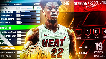 NBA 2K21 BEST JIMMY BUTLER BUILD - 50 BADGE UPGRADES - DEMIGOD SMALL FORWARD BUILD IN NBA 2K21!