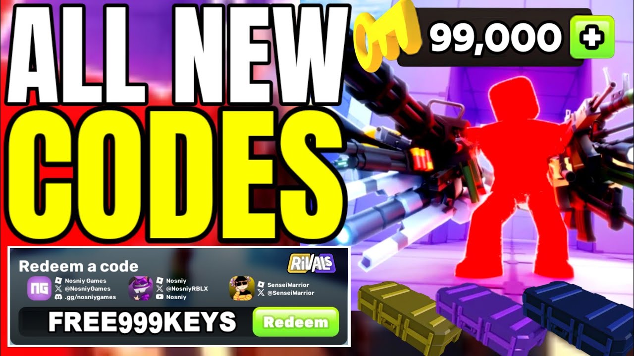 Roblox Rivals Cod's *NEW CODES* ALL WORKING CODES FOR RIVALS IN FEBRUARY 2026! ROBLOX ...