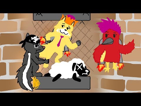 Видео: СКУНС, ЕНОТ, ОВЦА И РЖАЧ ► Ultimate Chicken Horse #2