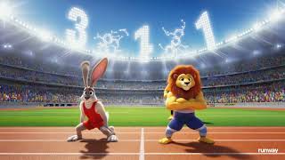 Famous The countdown numbers flash one by one  When it reaches 1, a starting gun fires, and the rabbit and Wealth