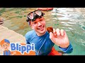 Blippi Searches For the Mother Pearl | T-Rex Ranch Adventures | Kids Songs | Moonbug Kids