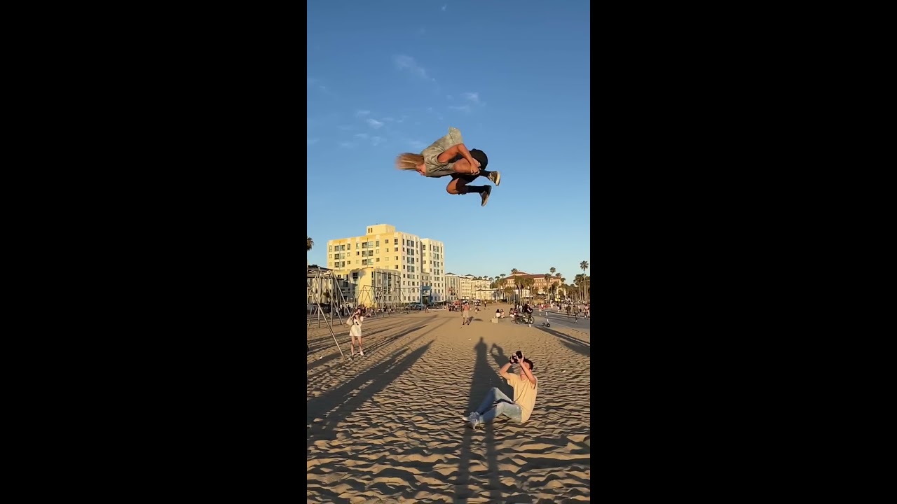 Reverse Triple Backflip Off Swing Set Shorts