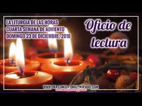 OFICIO DE LECTURA – DOMINGO 23 DE DICIEMBRE, 2018 4ª SEMANA DE ADVIENTO agradecimiento frases