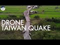 DRONE footage shows collapsed bridge in massive Taiwan quake