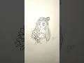 Beautiful Kishori Ji Drawing Tutorial 🪷 | Easy Pencil Sketch Art for Beginners #kishoriji #sketching