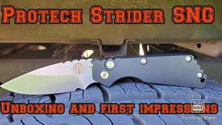 Protech Strider SNG Unboxing and First Impressions