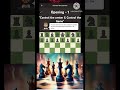Chess Opening Moves - 1 | #chess #shorts  #gaming #games #chessfundamentals #chesssteps #learnchess