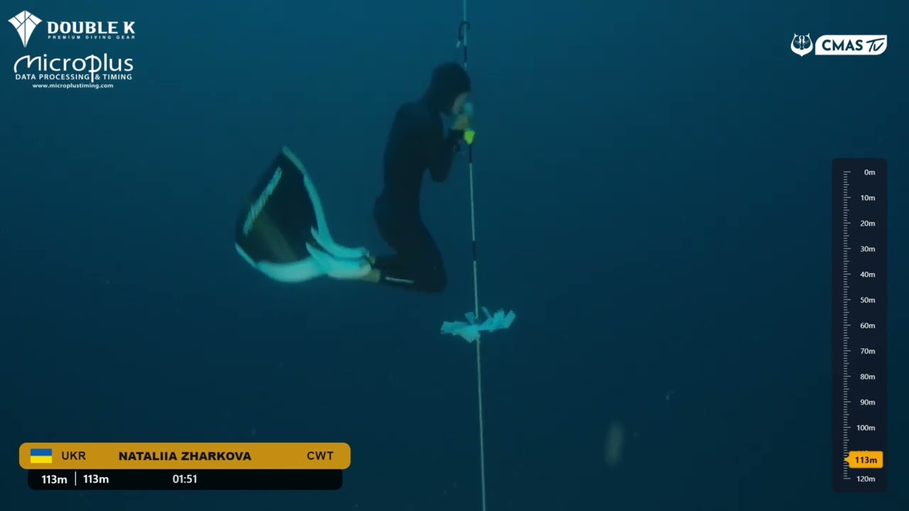 【2025 CMAS Depth WC】Natalia Zharkova CWT 113m - Gold Medal