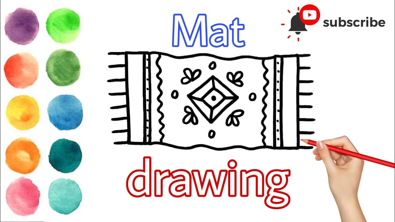 How to Draw Mat  Easy & Simple Mat drawing For Everyone