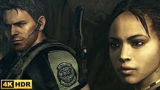 Chris Redfield & Sheva Alomar Meets Reynard Fisher Cutscene - Resident Evil 5 4K 60 Fps