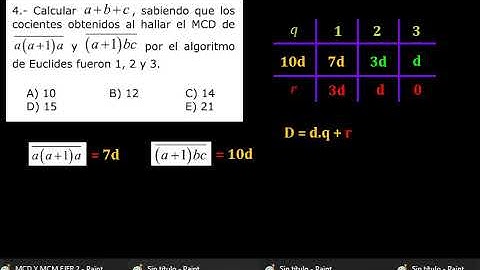 MCM Y MCD: EJERCICIO 4