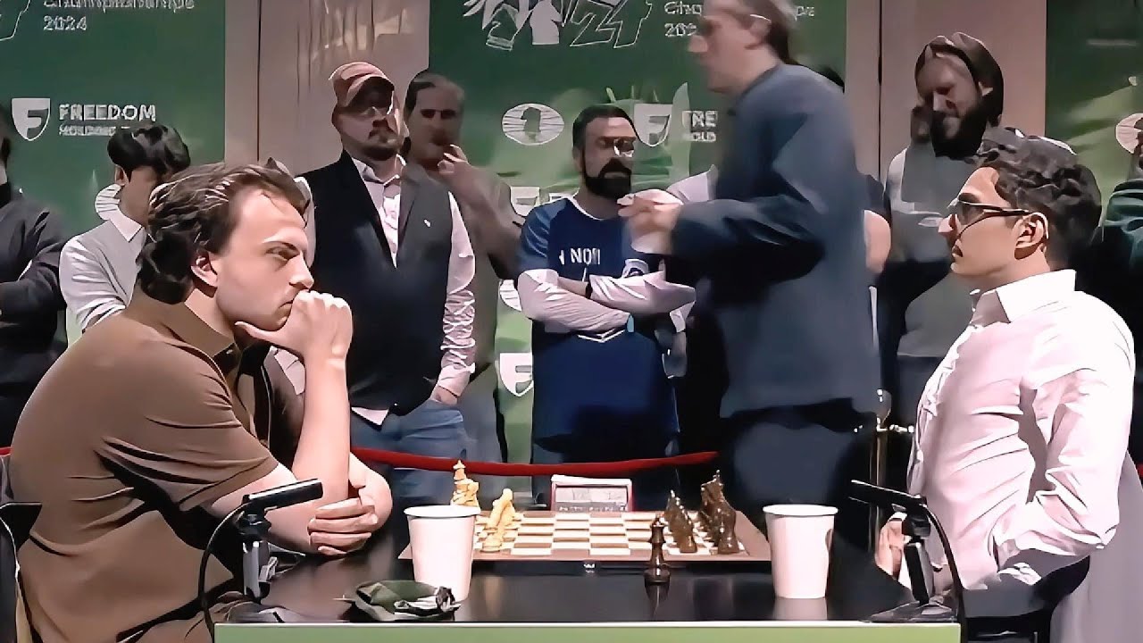 Hans Niemann 2709 v Fabiano Caruana 2796 / FIDE World Blitz 2024/ Sicilian Defense, Rossolimo Attack