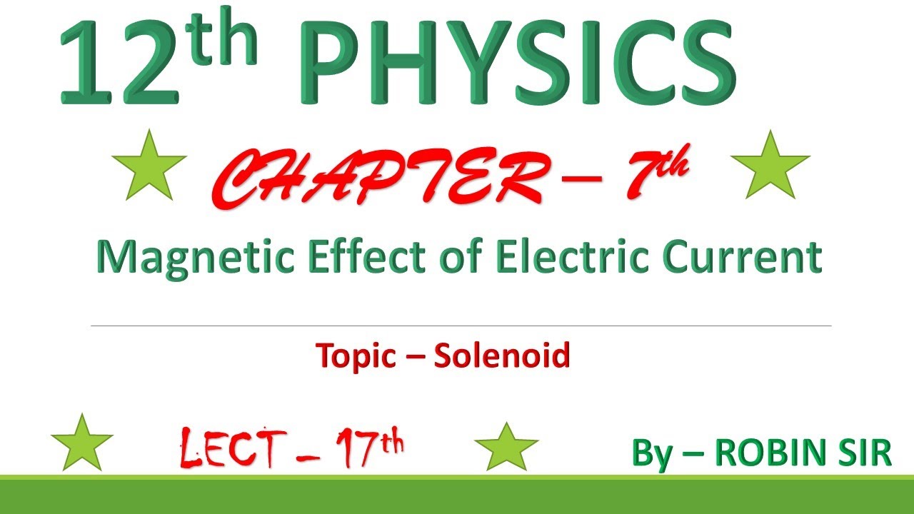 12th physics / chapter - 7 / lect - 17 - YouTube