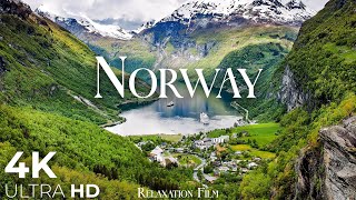 Norway 4K - Norwegian Fjords & Beautiful Relaxing Music - Nature Relaxation Film