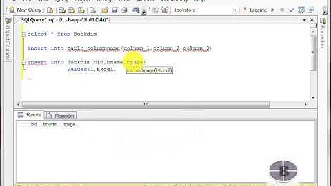 Microsoft  SQL Tutorial for the beginners - How to Insert values into tables