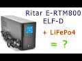 Сучасний ДБЖ Ritar E-RTM800 ELF-D: чи працює з LiFePo4?