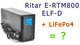 Сучасний ДБЖ Ritar E-RTM800 ELF-D: чи працює з LiFePo4?