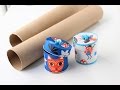 Gift box/jewelry box out of empty paper rolls/Best out of waste/Decoupage gift boxes