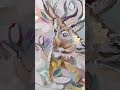 Картины с оленями и золочением, Deer set paintings on canvas #artist #short #artwork