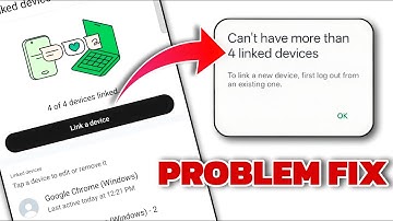 4 Devices Linked Already | whatsapp multi device support | 4 Devices Linked Already problem Solved