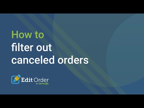 Orders edit