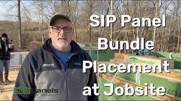 SIP Panel Bundle Placement at Jobsite