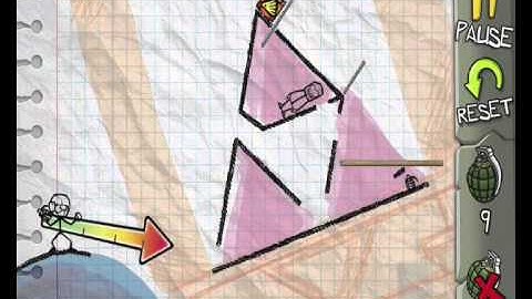 Fragger Stick Man Level 10 - Solution Walkthrough