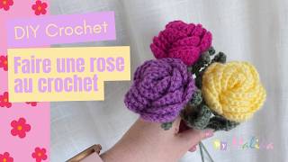 [DIY crochet] Comment faire une rose au crochet ? Fleur au crochet - Idée cadeau crochet