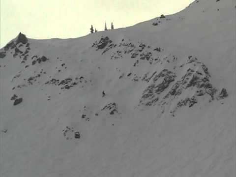 Grant Johnson Crested Butte Telemark Extremes 2011 headwall run - YouTube