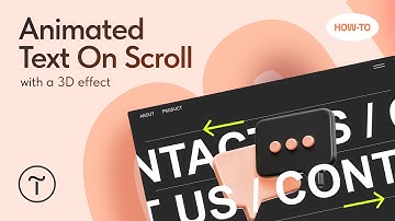 How To Animate Text On Scroll With a 3D Effect On Tilda
