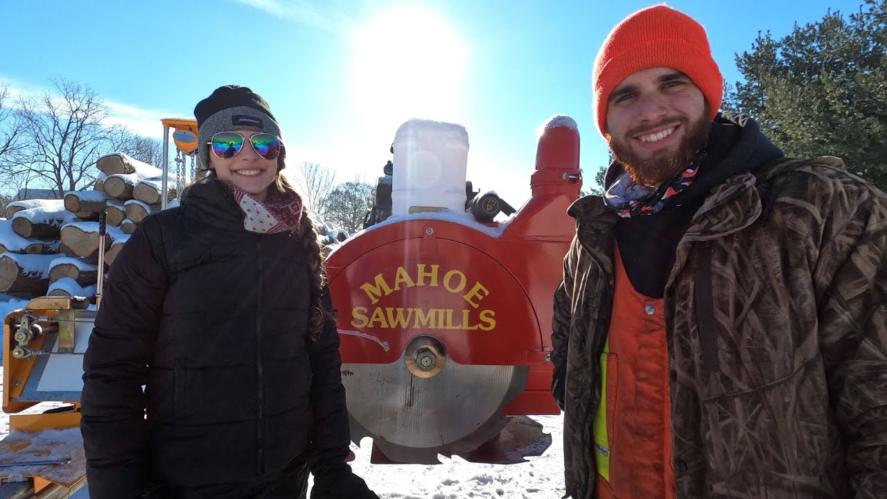 Sawmilling the first beams for our house! - Mahoe Minimax Sawmill