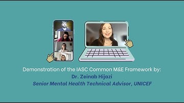 Demonstration of the IASC Common M&E Framework by Zeinab Hijazi