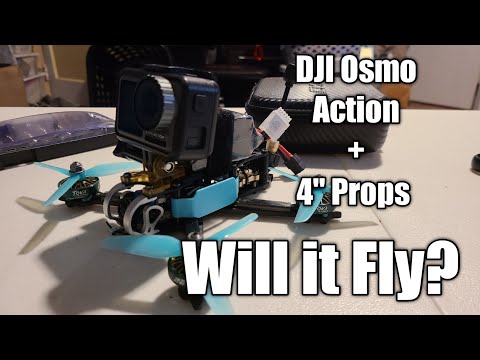 Diatone Roma F4 with  DJI Osmo Action | Will it Fly?