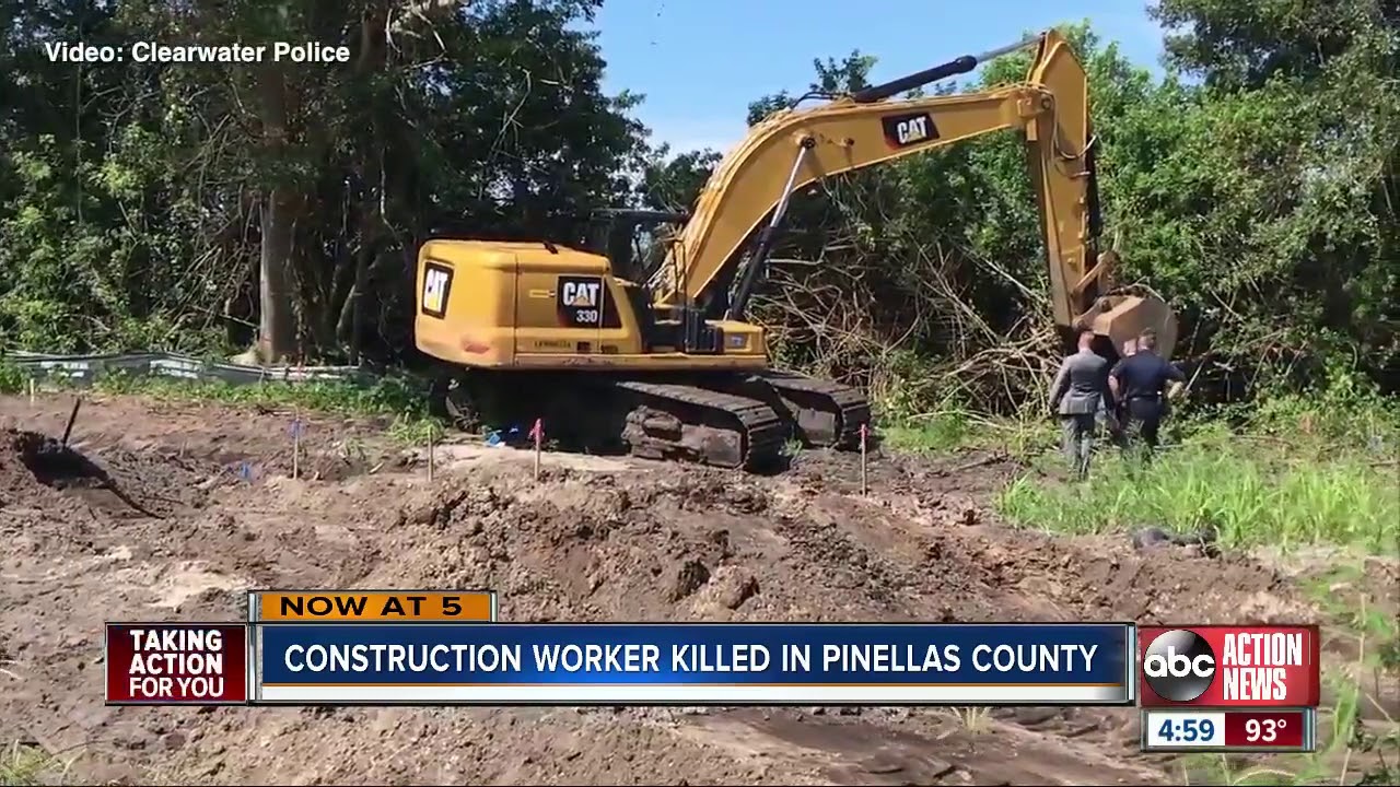 Construction worker killed after being struck by backhoe in Clearwater ...
