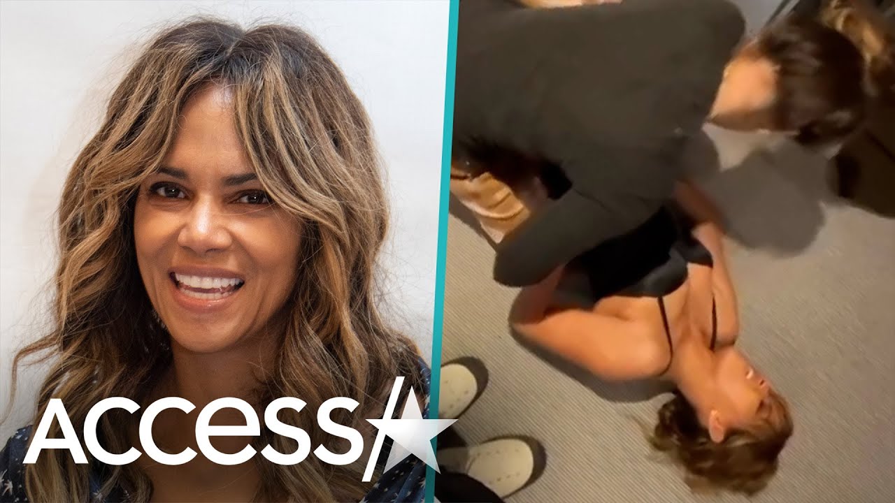 Halle Berry Struggles To Zip Skin-Tight Pants In Funny Video