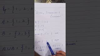 Sets:Unions, Intersection & Complement of sets #maths #tricks #tips #mathmasti #math #sets #iq